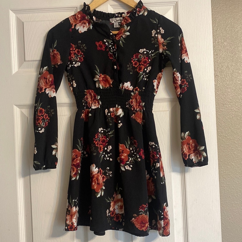 J for Justify, long sleeve floral dress. 8